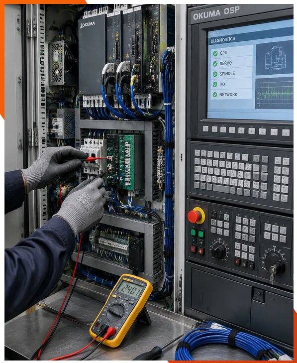 Ремонт систем ЧПУ Okuma OSP в Муравленке